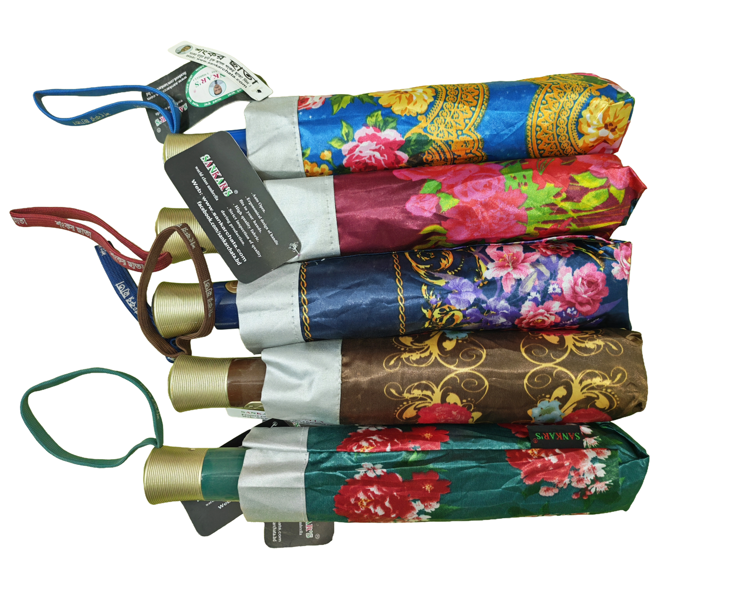 8 Rib Shankar Floral Umbrella – Stylish & Durable Rain Protection