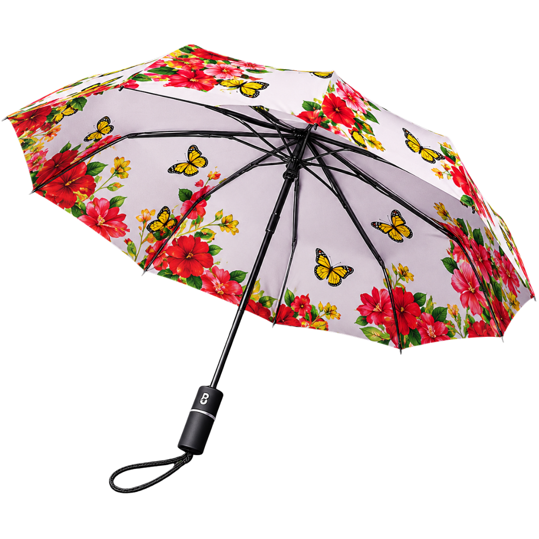 8 Rib Shankar Floral Umbrella – Stylish & Durable Rain Protection